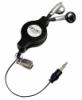 ZipLinq Retractable Stereo Earphones With Mini Clip
