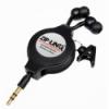 ZipLinq Retractable Stereo Earphones w/ 3.5 mm Mini Plug