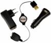 Retractable USB Palm Synch and Charge Euro Kit