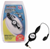 Ziplinq Retractable Universal 2.5mm Cell Phone Handsfree Headset