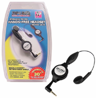 Retractable Handsfree Headset With Nokia Jack