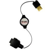 Retractable iPAQ 2 Charge and Sync Cable, BULK