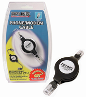 Retractable Phone & Modem Cable
