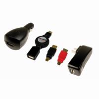 Retractable Phone Charger & 5pin USB Cable for Motorola Smart Phone