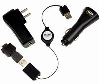 Retractable LG 2 USB Cell Phone Charging Kit