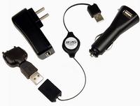 Retractable Motorola 4 USB Cell Phone Charging Kit