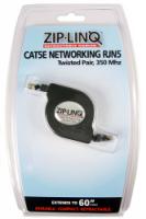 Retractable 10 Patch Cat5e Cable Clip-Strip