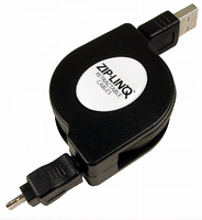Retractable USB 2.0 Mini5 Pin Cable