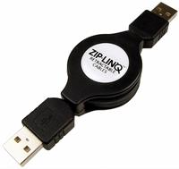 Retractable USB 2.0 A to A Device Cables