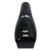 110V AC Wall Plug & 12V DC Auto Plug to 5V Dual USB Out Adapter, 1000mA and 500mA