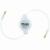 Retractable 3.5mm White Audio Cable, BULK