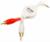 Retractable 3.5mm to 2 RCA White Audio Cable